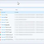 Giao diện tìm kiếm nhanh của Listary hiển thị trên Windows 11