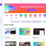 Giao diện trang chủ Canva sau khi đăng nhập, thể hiện các tùy chọn thiết kế và dự án đã tạo, tối ưu cho việc tạo đồ họa trực tuyến miễn phí.