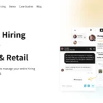 Giao diện trang chủ nền tảng tuyển dụng Foh&Boh với logo và các tùy chọn đăng nhập
