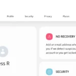 Giao diện trang chủ tài khoản Samsung sau khi đăng nhập để quản lý thông tin cá nhân và cài đặt bảo mật.
