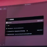 Giao diện trang tab mới của trình duyệt Arc với sidebar nổi bật
