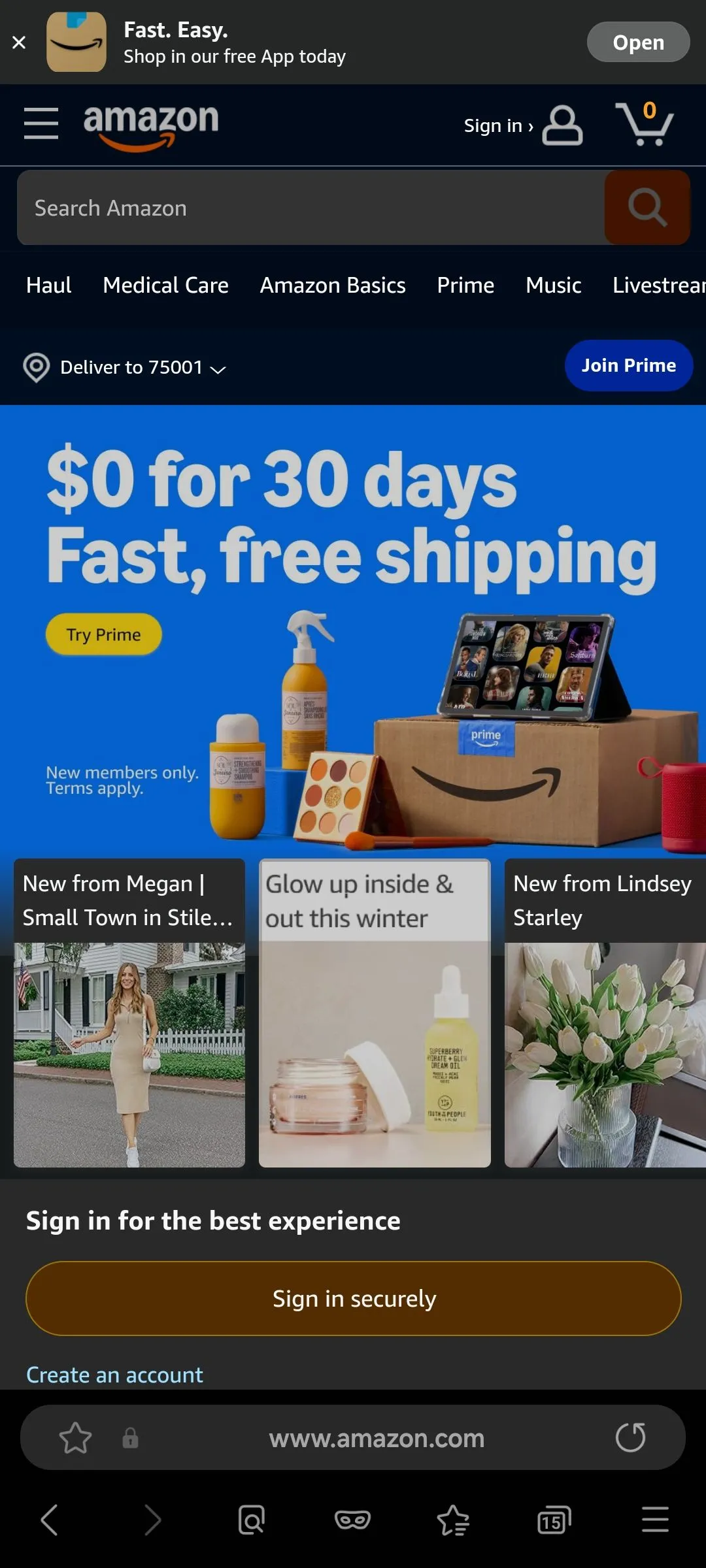 Giao diện trang web được áp dụng chế độ tối tùy chỉnh trong trình duyệt Samsung Internet