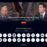 Giao diện trang web Fubo TV hiển thị thông tin các gói cước và dịch vụ truyền hình trực tuyến