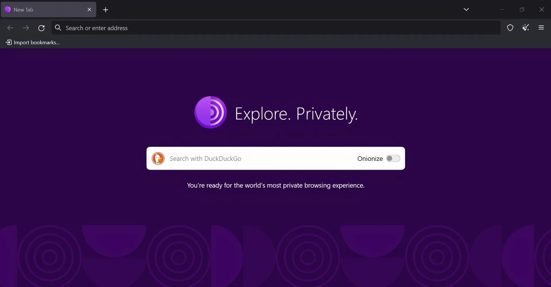 Giao diện trình duyệt Tor, công cụ chính để truy cập Dark Web, nhưng không đảm bảo ẩn danh tuyệt đối