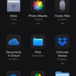 Giao diện ứng dụng Files và Documents trên iPhone, minh họa khả năng quản lý tệp và tích hợp dịch vụ đám mây.