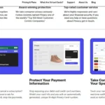 Giao diện website Privacy.com giới thiệu các lợi ích của thẻ dùng một lần