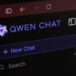 Giao diện website Qwen Chat, nền tảng AI của Alibaba được nhắc đến trong nghiên cứu về khả năng tự sao chép.