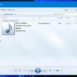 Giao diện Windows Media Player Legacy với các tùy chọn phát nhạc