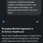 Google Gemini AI trả lời câu hỏi về ứng dụng AI trong chăm sóc sức khỏe