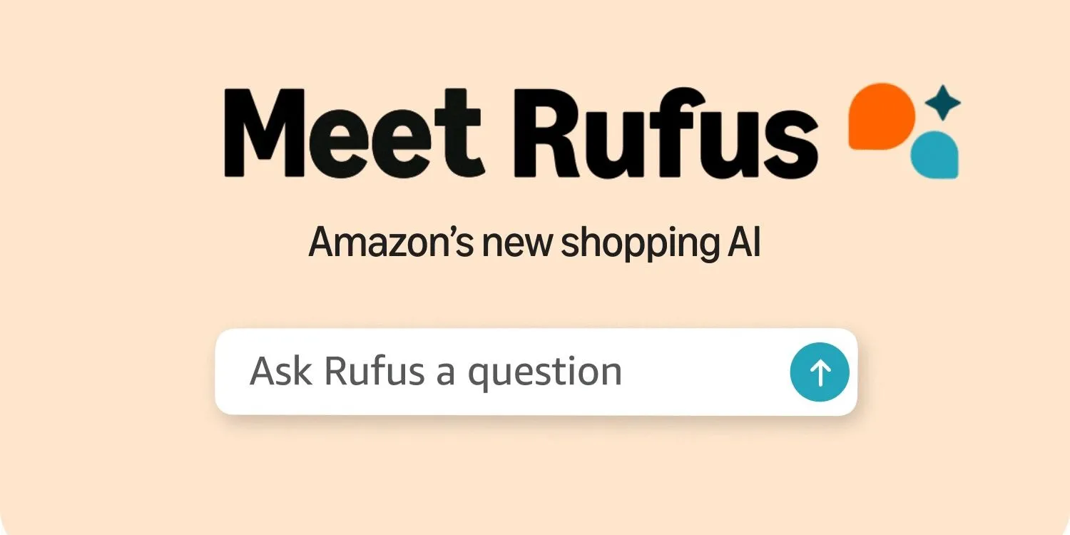Hình ảnh minh họa trợ lý mua sắm AI Rufus của Amazon.
