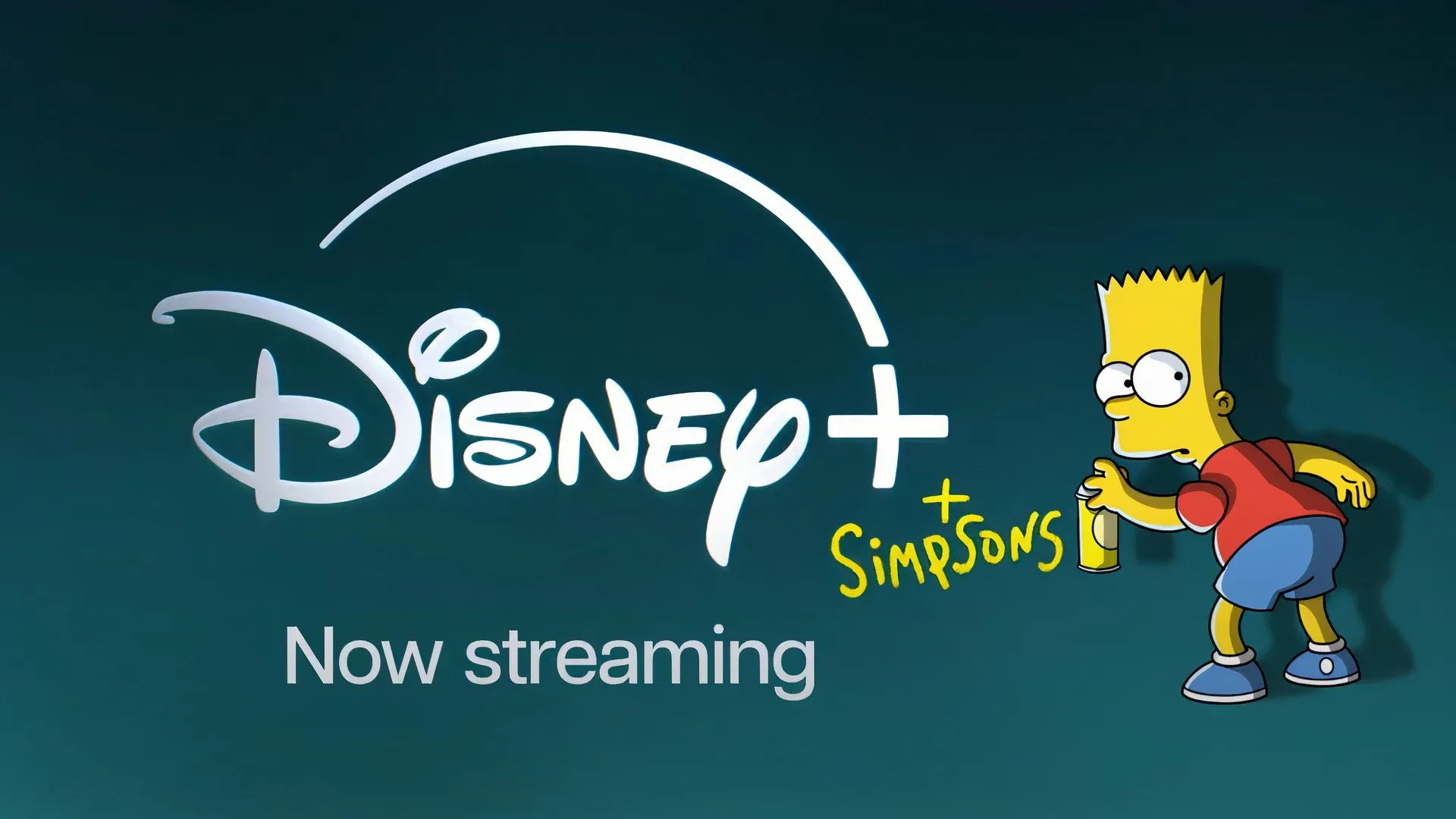 Hình ảnh quảng cáo cho kênh truyền phát The Simpsons 24/7 trên Disney Plus, giới thiệu thư viện nội dung phong phú.