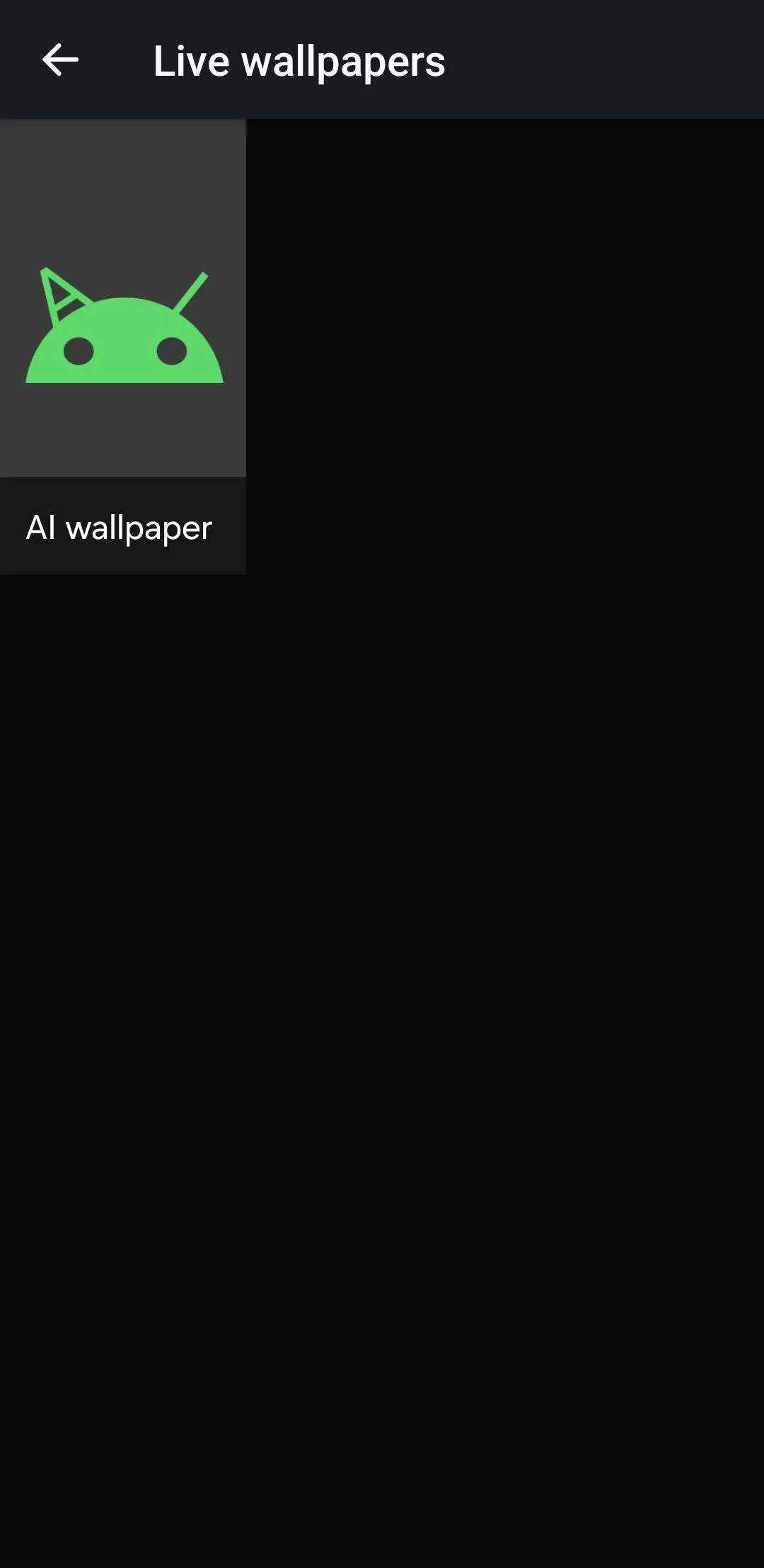 Hình nền AI trong ứng dụng Google Wallpapers