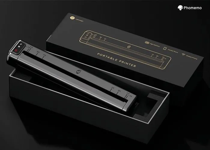 Hộp sản phẩm máy in di động Phomemo Q302 nhỏ gọn