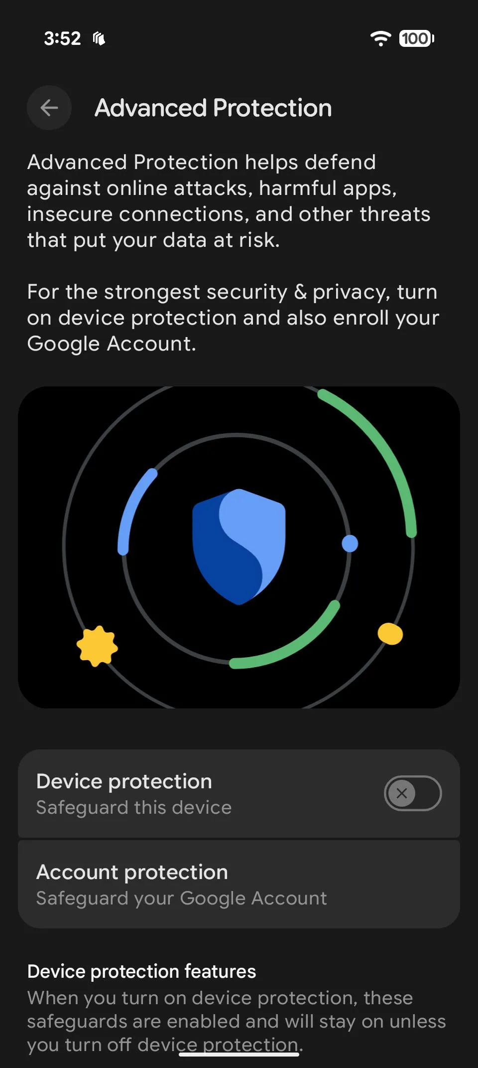 Hướng dẫn bật Advanced Protection trên Android 16