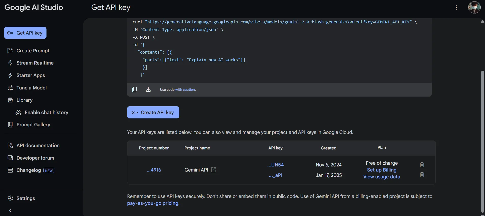 Hướng dẫn tạo khóa API Gemini miễn phí từ Google AI Studio để tích hợp vào Logseq