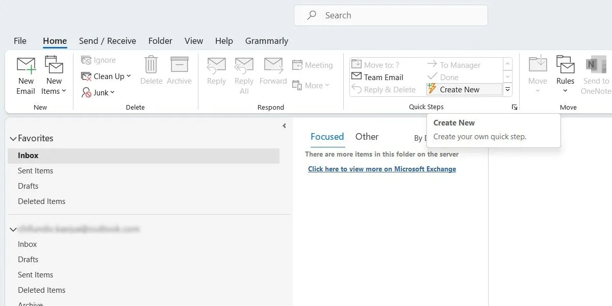 Hướng dẫn tạo một bước nhanh (Quick Step) mới trong Outlook trên Windows để quản lý email hiệu quả