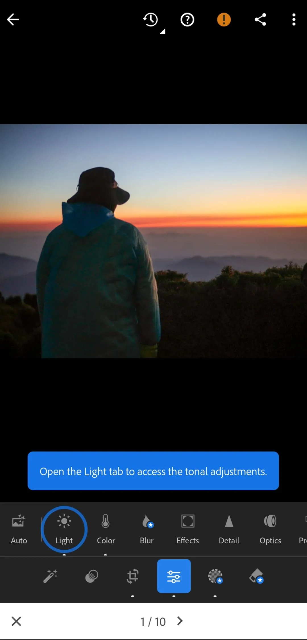 Hướng dẫn từng bước chỉnh sửa ảnh trong Adobe Lightroom Mobile