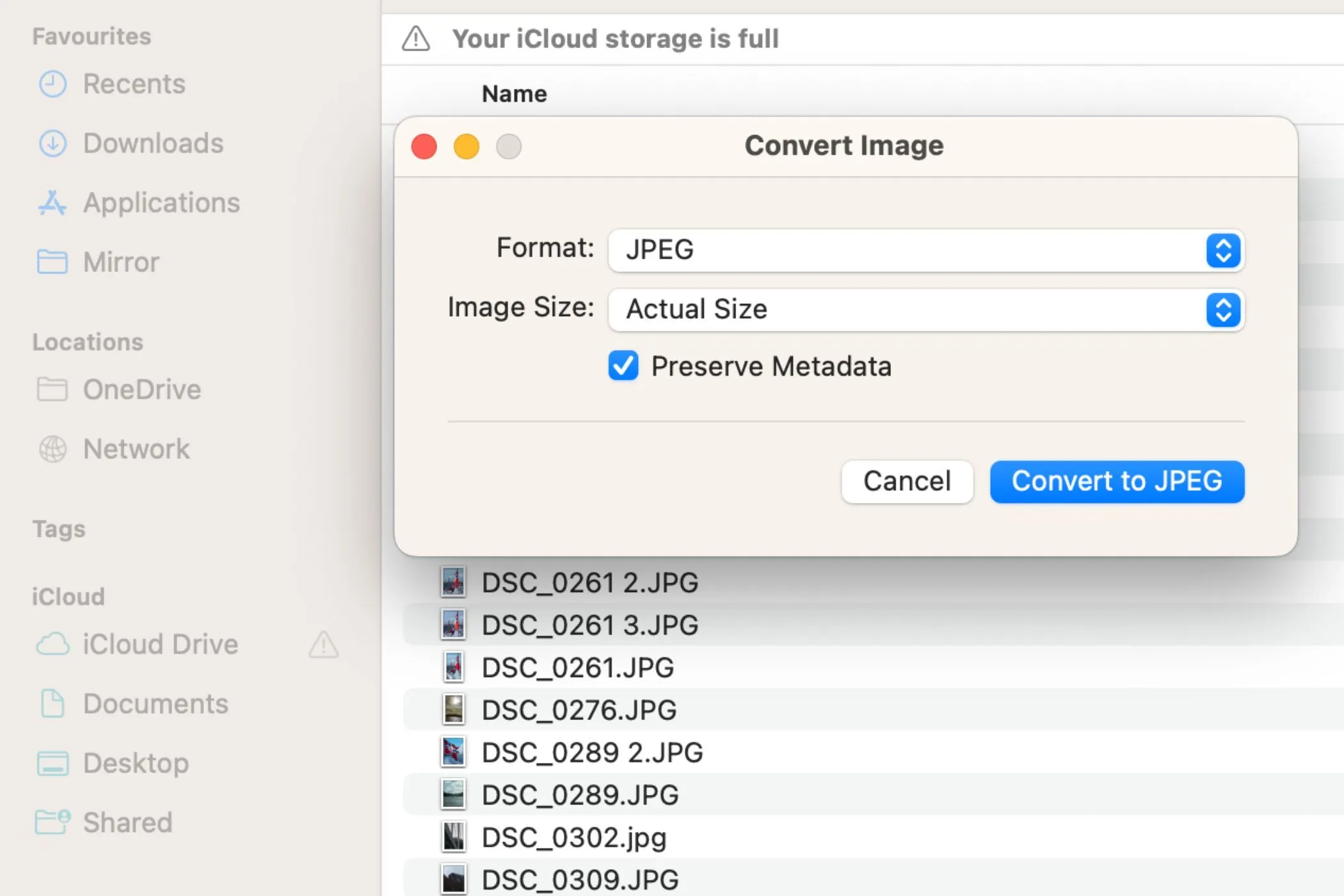 Hướng dẫn xóa metadata ảnh trên MacBook bằng Quick Actions để bảo vệ quyền riêng tư