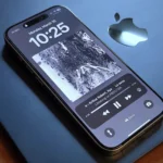 iPhone 16 Pro đặt trên MacBook Air, minh họa tầm quan trọng của ốp lưng bảo vệ