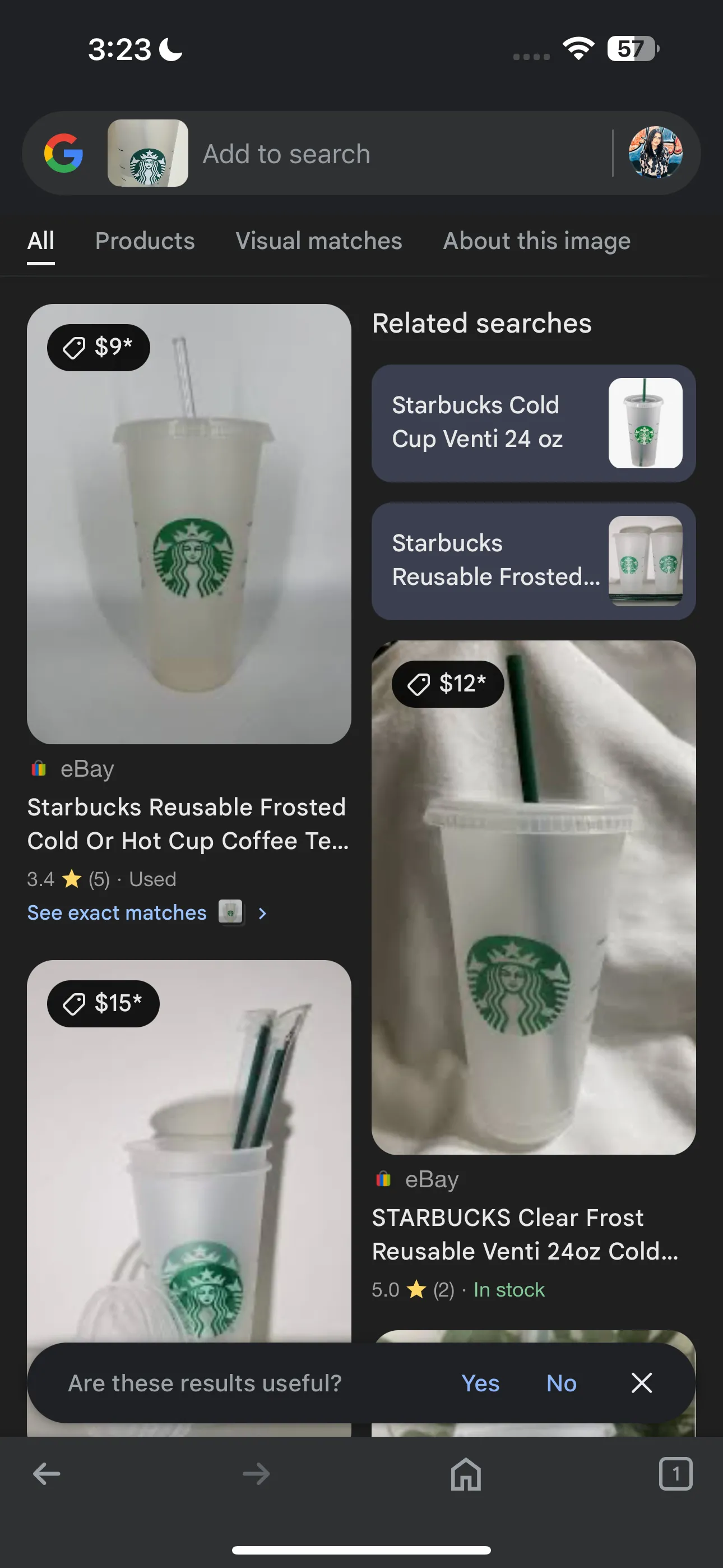 Kết quả tìm kiếm hình ảnh đa dạng trên Google Lens