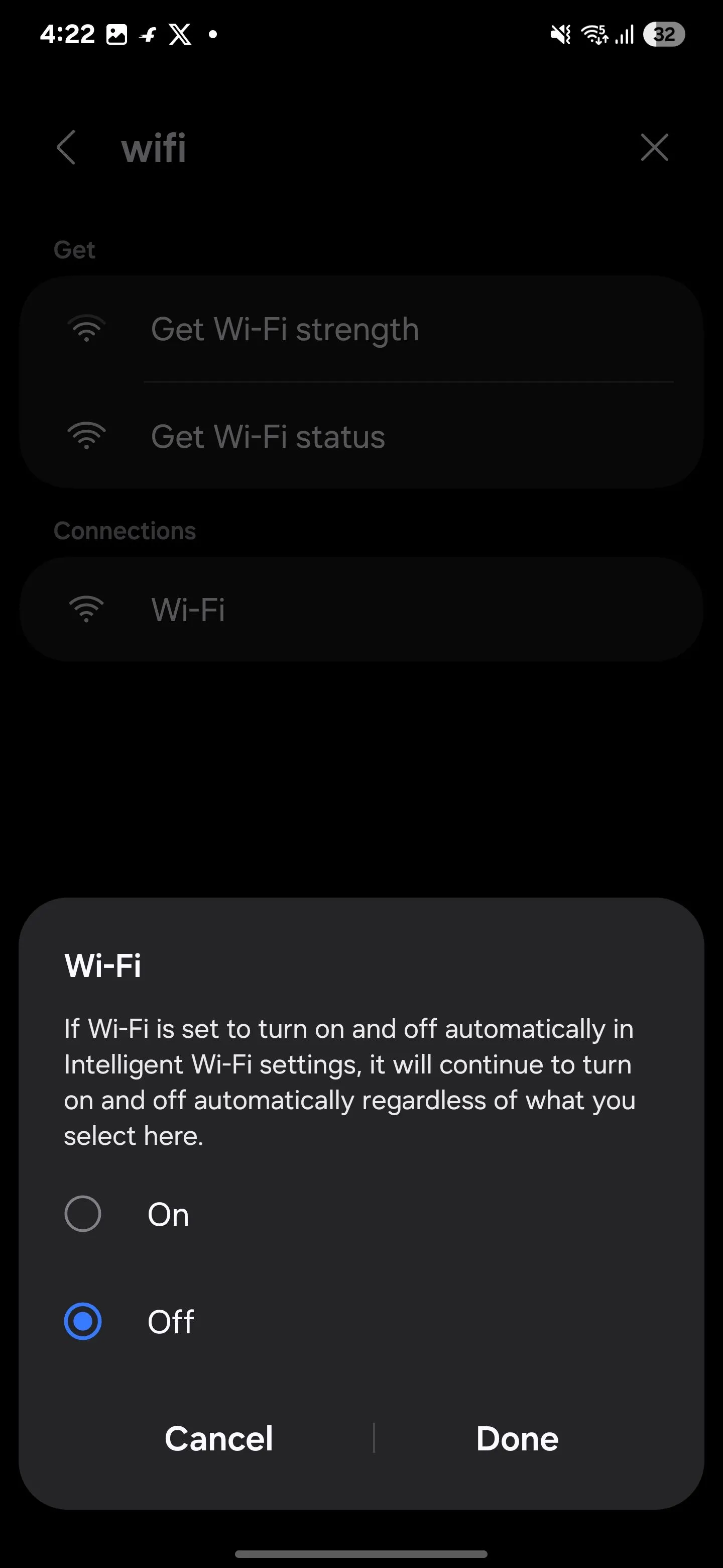 Khi bạn rời nhà, Samsung Routines tắt Wi-Fi