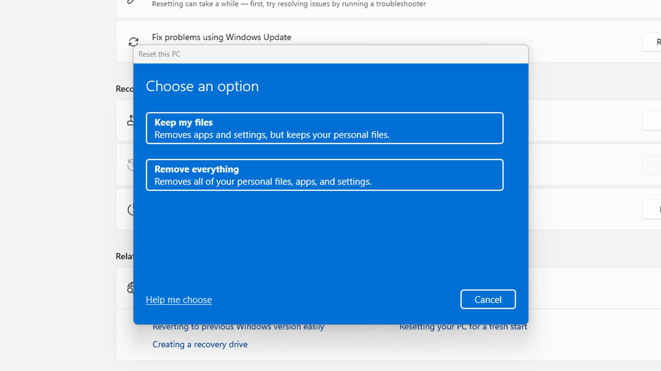 Khôi phục cài đặt gốc Windows 11 để loại bỏ triệt để keylogger