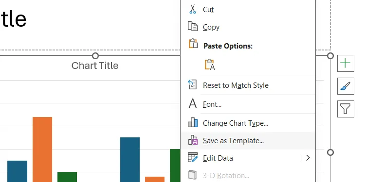 Lưu biểu đồ làm mẫu trong PowerPoint