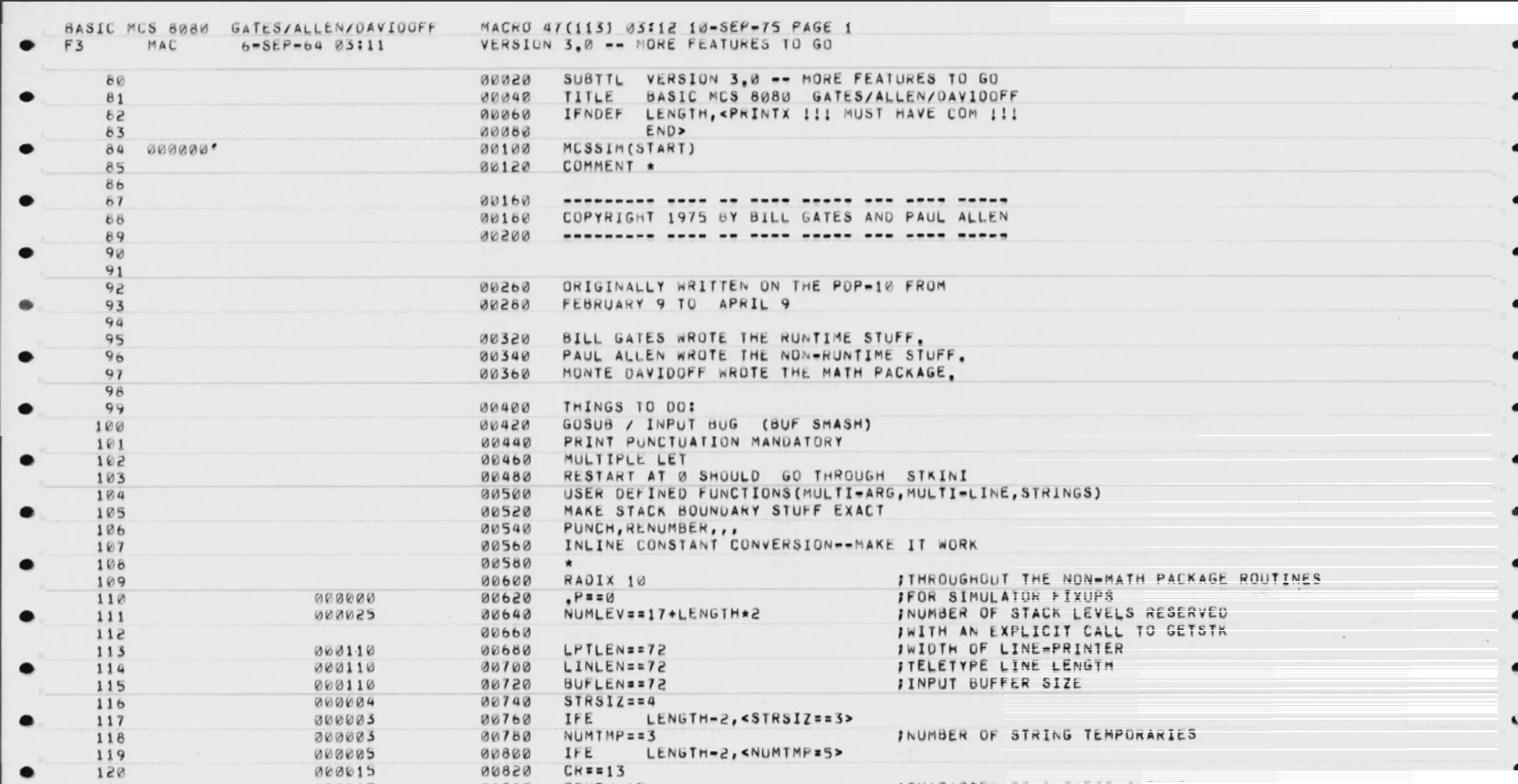 Mã nguồn Altair BASIC được Bill Gates công bố, nền tảng khởi đầu của Microsoft