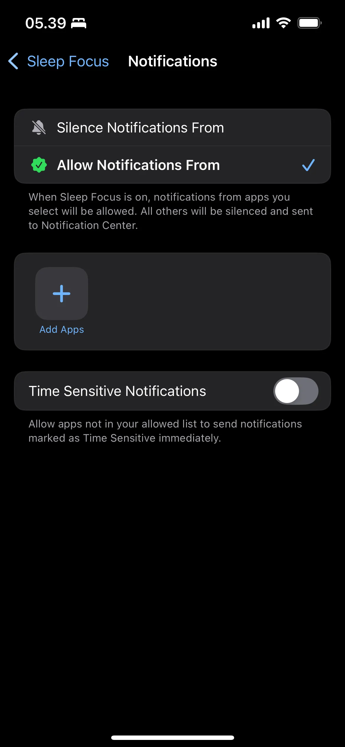 Màn hình cài đặt Chế độ Ngủ (Sleep Mode) trên iPhone, hiển thị các tùy chọn cấu hình giờ đi ngủ và thời gian thư giãn.