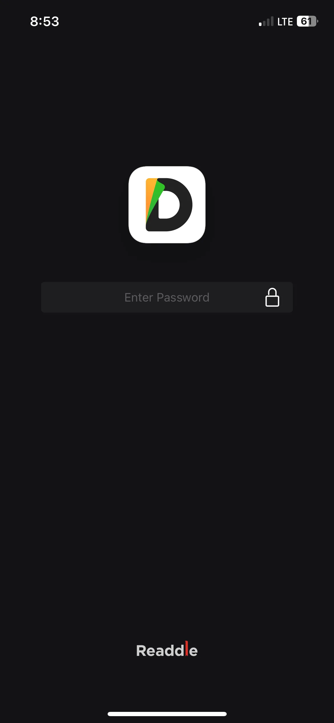 Màn hình cài đặt và nhập mật mã để bảo mật ứng dụng Documents trên iPhone.