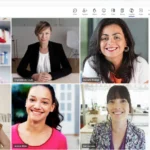 Màn hình cuộc họp Microsoft Teams hiển thị thanh bên Copilot AI với các gợi ý câu hỏi tiếp theo và tóm tắt cuộc họp.