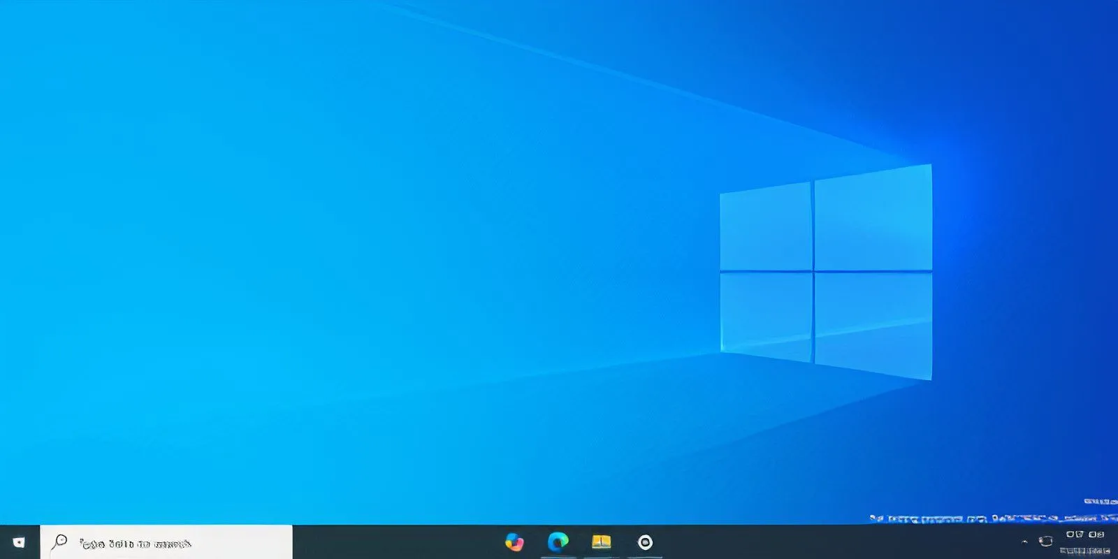 Màn hình desktop Windows 10 với icon Taskbar được căn giữa bằng ứng dụng TaskbarX