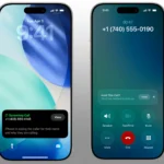 Màn hình iPhone hiển thị tính năng lọc cuộc gọi tự động và hỗ trợ giữ máy trong iOS 26