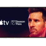 Màn hình iPhone hiển thị ứng dụng Apple TV với logo MLS Season Pass