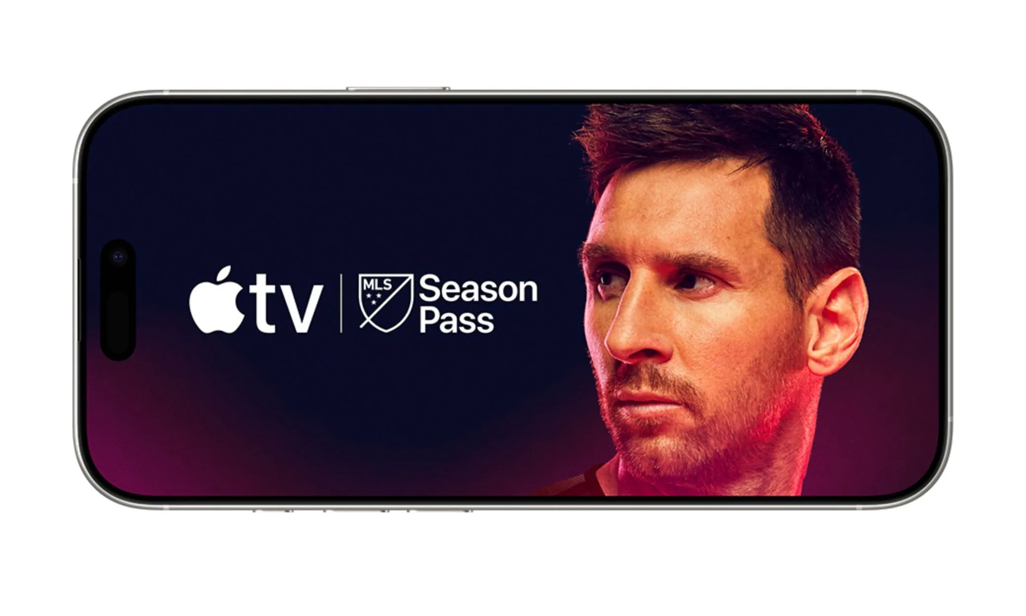 Màn hình iPhone hiển thị ứng dụng Apple TV với logo MLS Season Pass