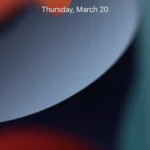 Màn hình khóa iPhone hiển thị thời gian và thông báo khi không có Face ID