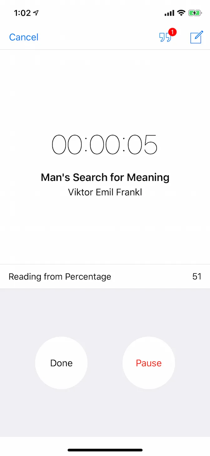 Màn hình thống kê và mục tiêu đọc sách trong ứng dụng Leio trên iPhone, giúp phân tích thói quen.