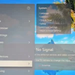 Menu cài đặt chung trên TV thông minh LG