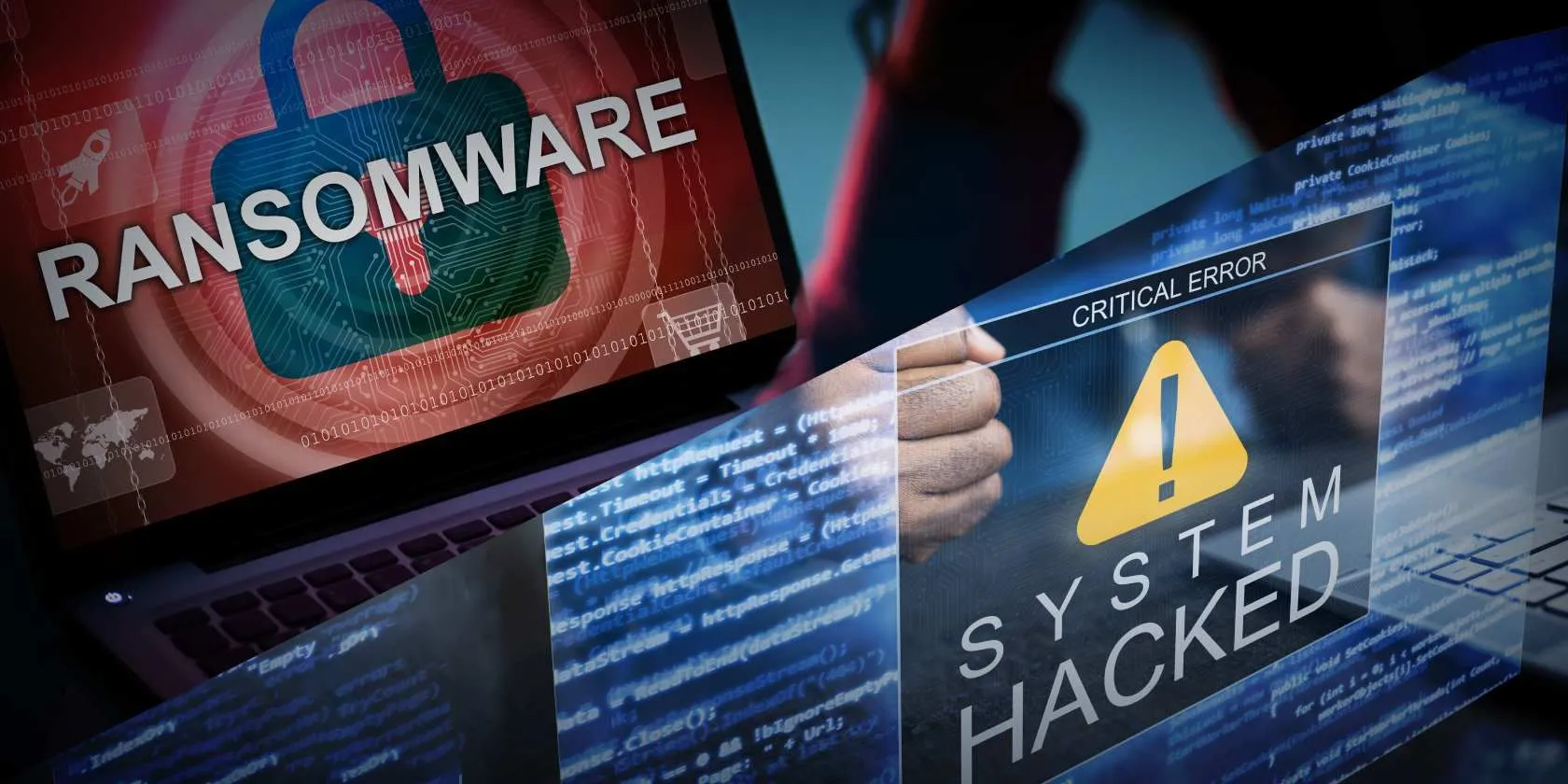 Mô tả so sánh tấn công mạng với mã độc tống tiền (ransomware) và các hình thức tấn công nguy hiểm