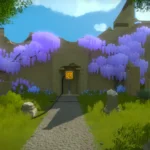 Người chơi khám phá cảnh mở đầu game The Witness trên hệ máy PS4, minh họa cho khả năng rèn luyện tư duy giải quyết vấn đề.