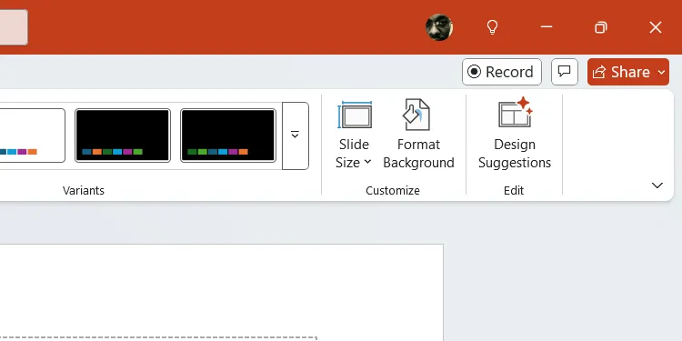 Nút Gợi ý Thiết kế trong PowerPoint