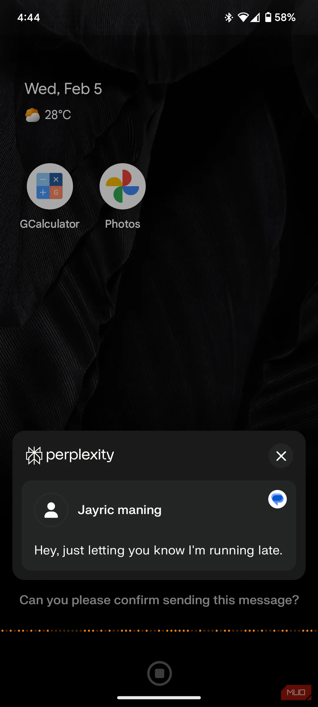 Perplexity hỗ trợ gửi tin nhắn cho danh bạ