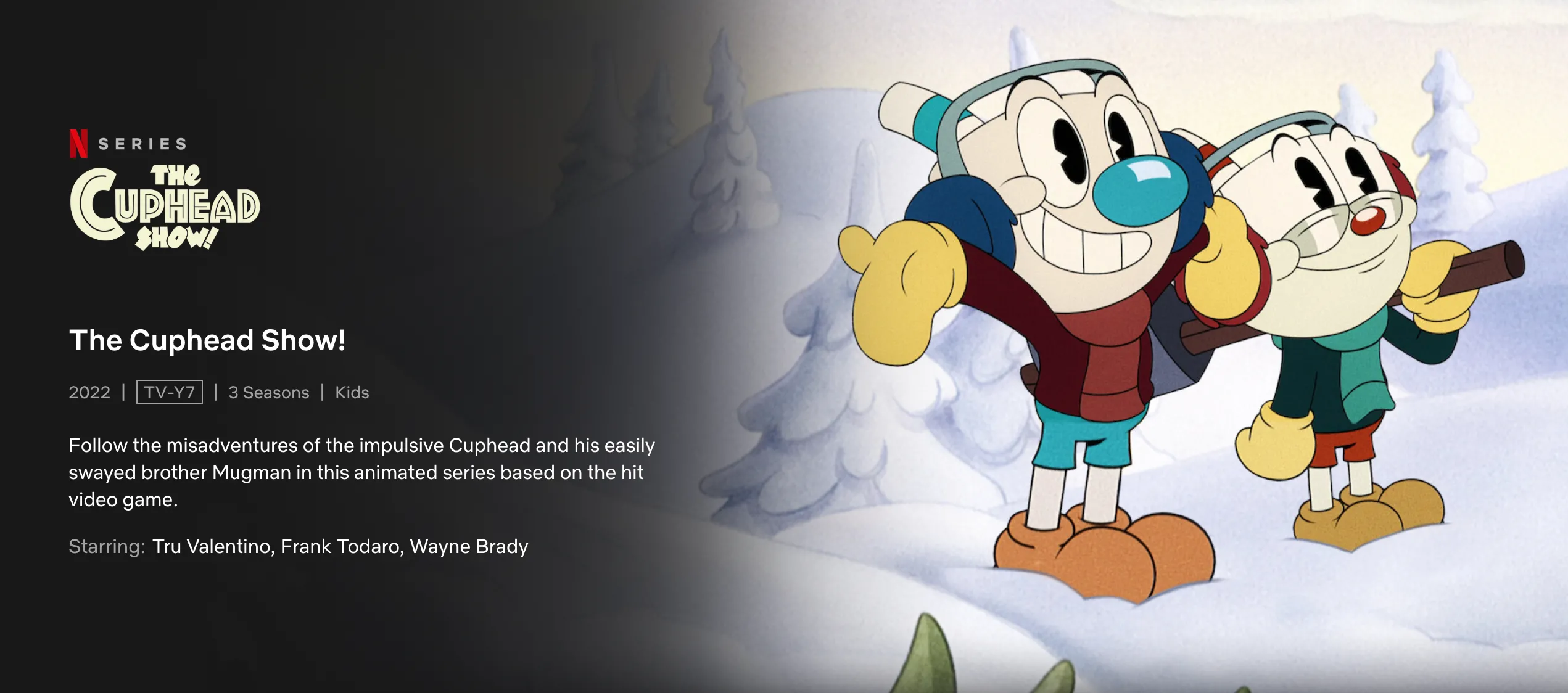 Phim hoạt hình The Cuphead Show đang chiếu trên nền tảng Netflix