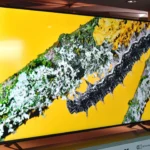 Smart TV LG QNED85 86 inch với giao diện webOS, minh họa công nghệ quảng cáo cảm xúc mới.