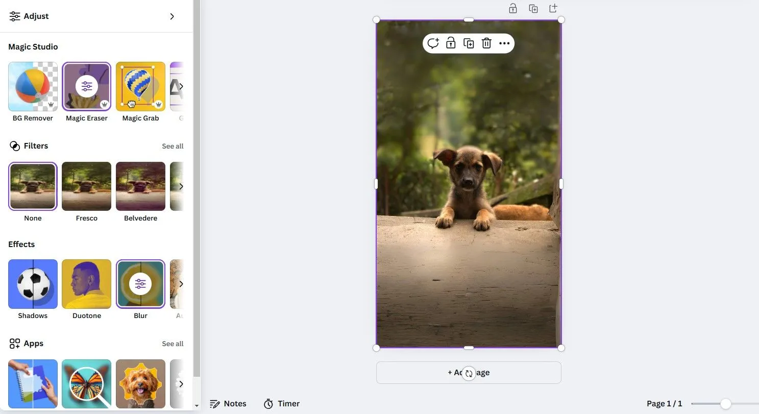 Sử dụng AI để mở rộng khung hình ảnh cho phù hợp với tỉ lệ dọc trên Instagram Reel.