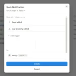 Tạo tự động hóa thông báo Slack từ cơ sở dữ liệu Notion