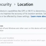 Tắt dịch vụ định vị trên Windows 11