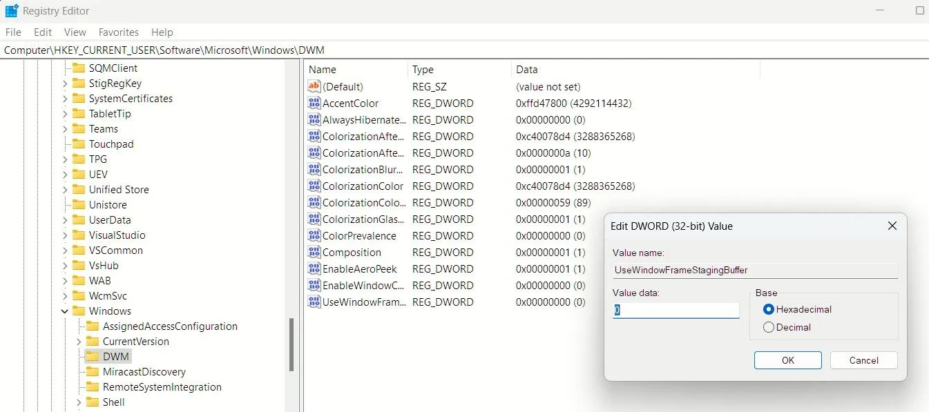 Tắt góc bo tròn trong Windows 11