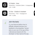 Tham gia chương trình beta của ChatGPT trên Google Play Store