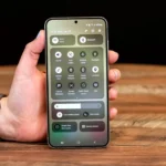 Thanh cài đặt nhanh trên điện thoại Samsung Galaxy S24 Plus sau khi cập nhật Android